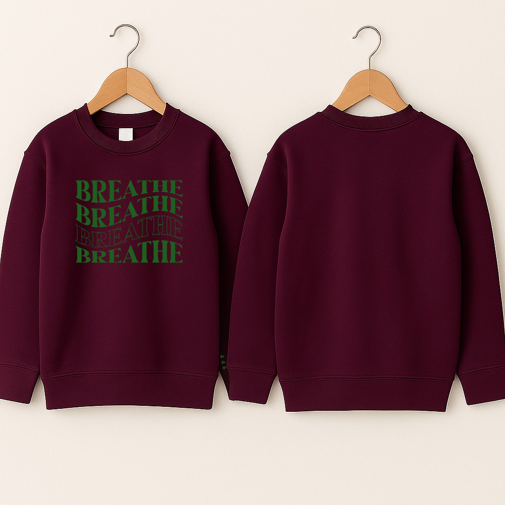 Crewneck enfant «Breathe»