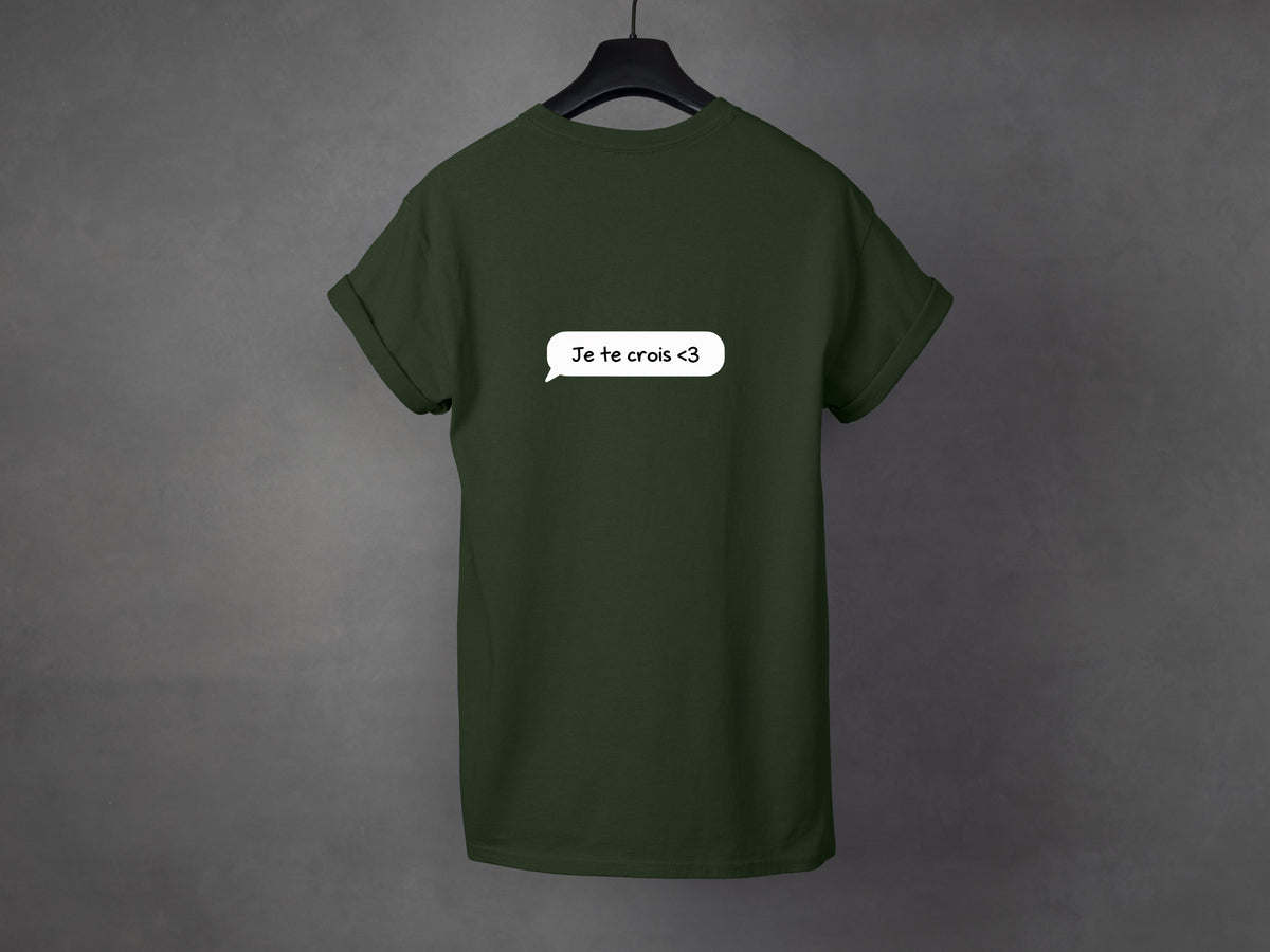 T-shirt unisexe «Texto du cœur»