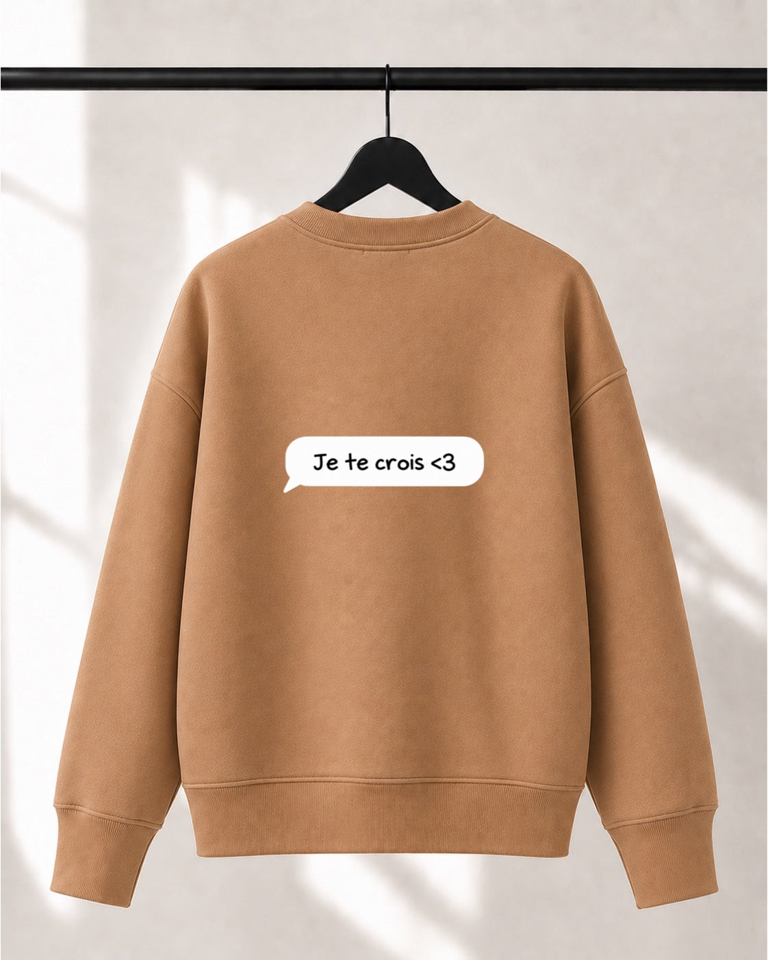 Crewneck Lusso unisexe «Texto du cœur»