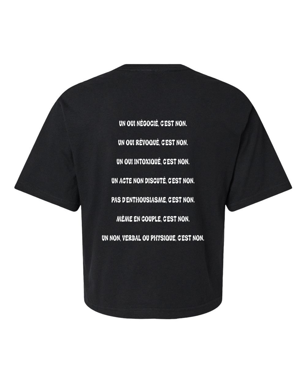 T-shirt court « Non, c'est non »