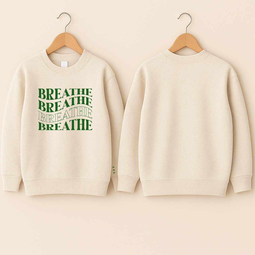 Crewneck bébé «Breathe»