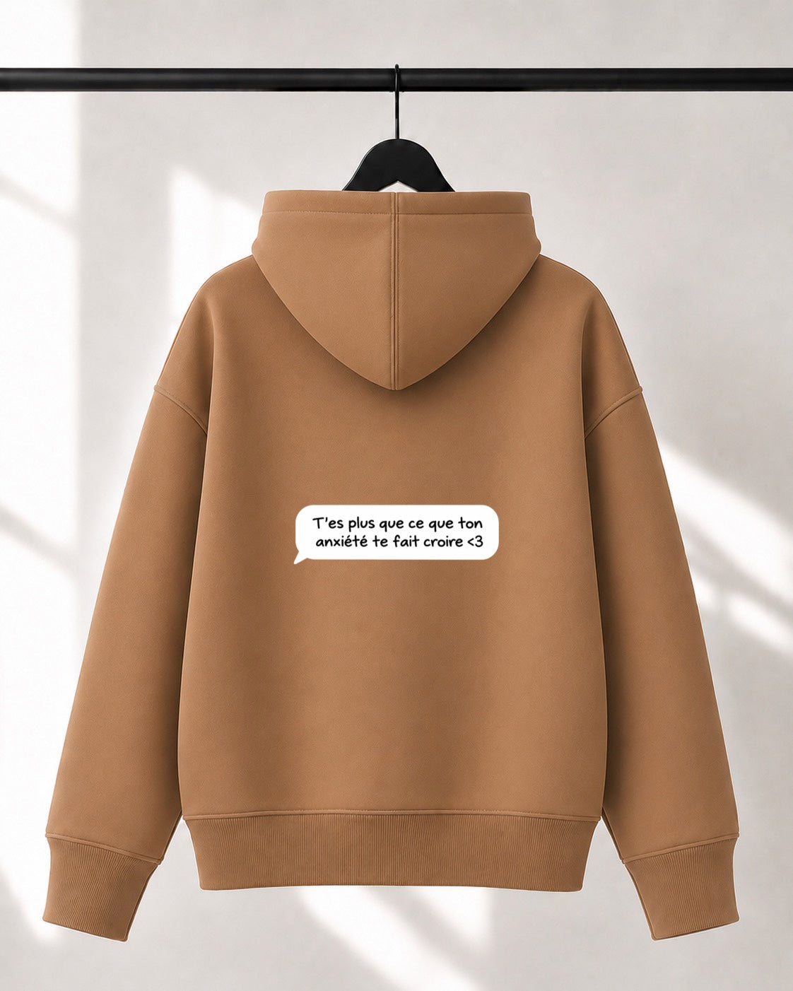 Hoodie Lusso unisexe «Texto du coeur»