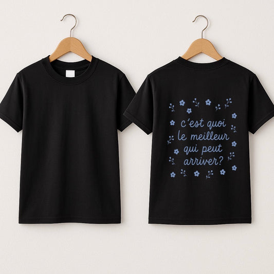 T-shirt enfant «C'est quoi le meilleur qui peut arriver?»