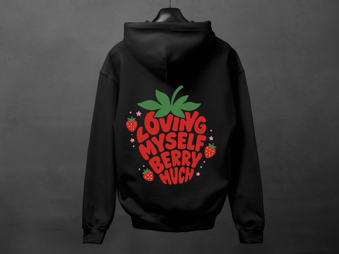 Hoodie unisexe «Loving myself berry much»