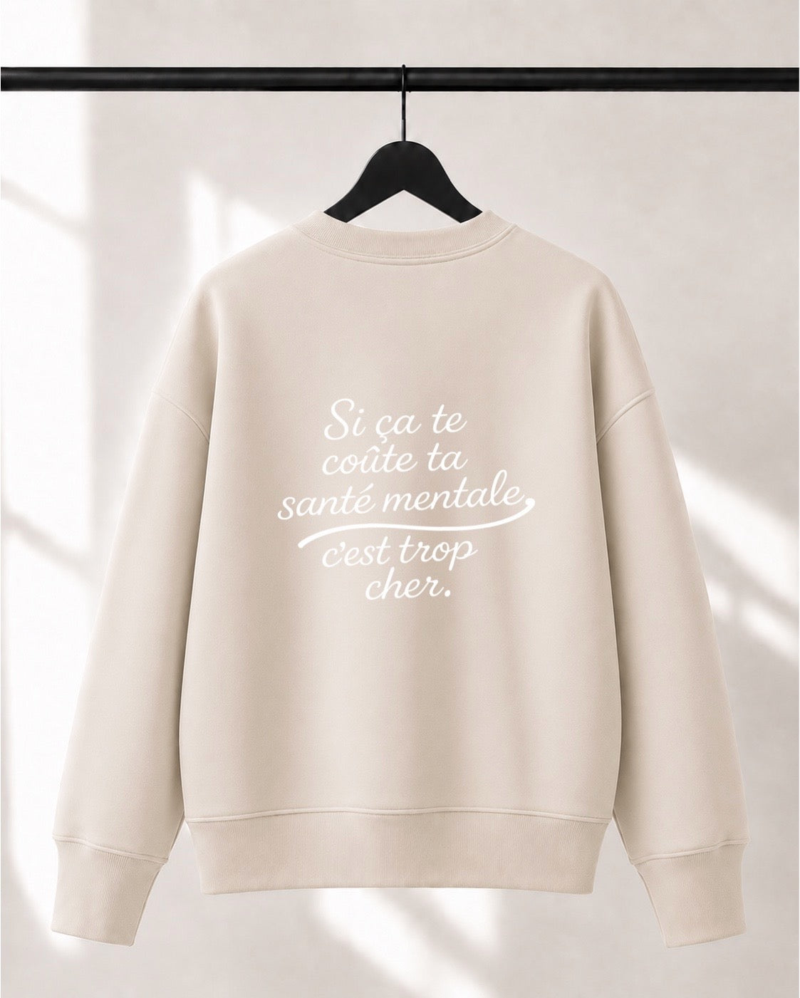 Crewneck Lusso unisexe «Santé mentale»
