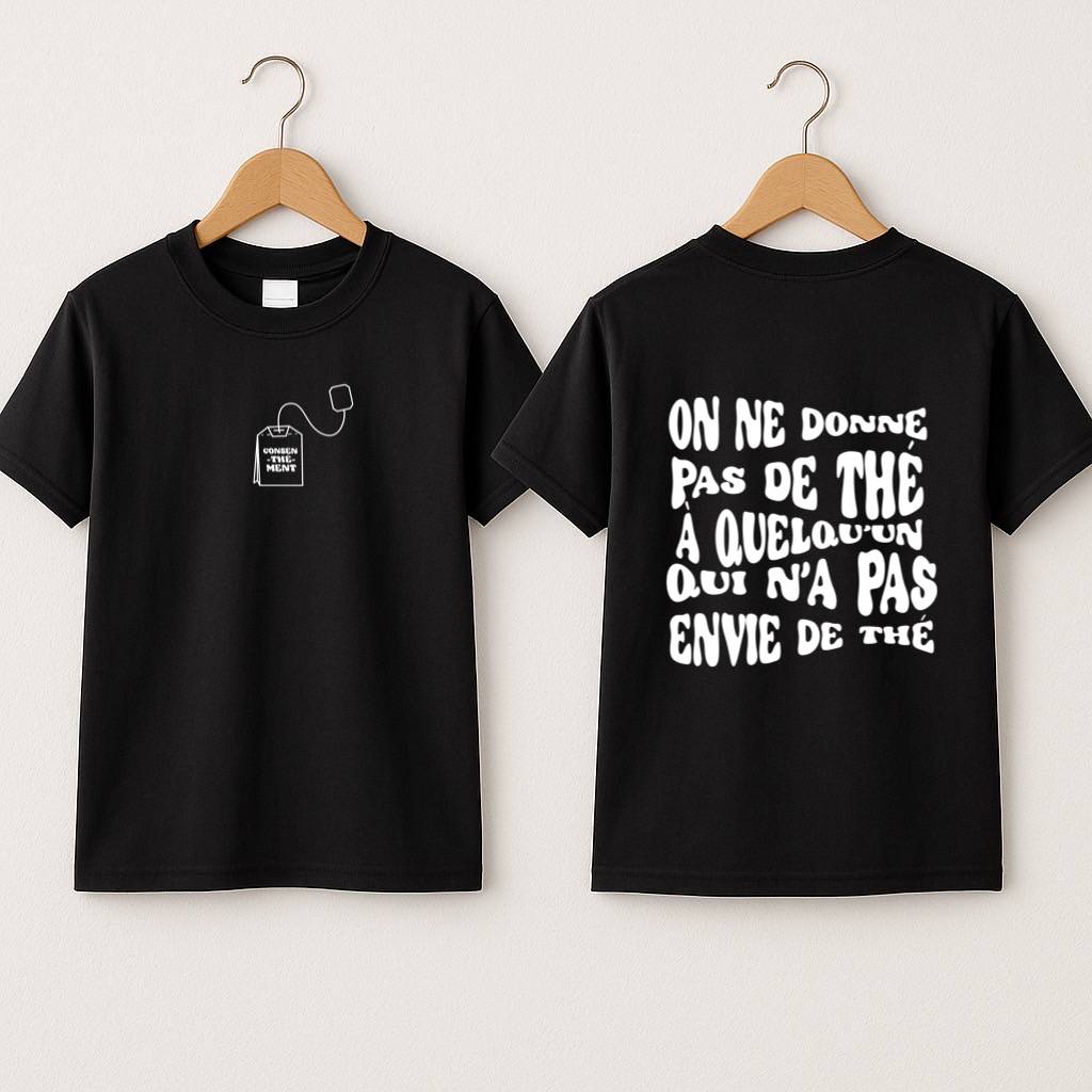 T-shirt bébé « Consen-thé-ment »