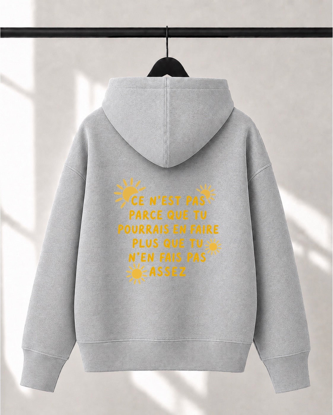 Hoodie Lusso unisexe «Suffisant»