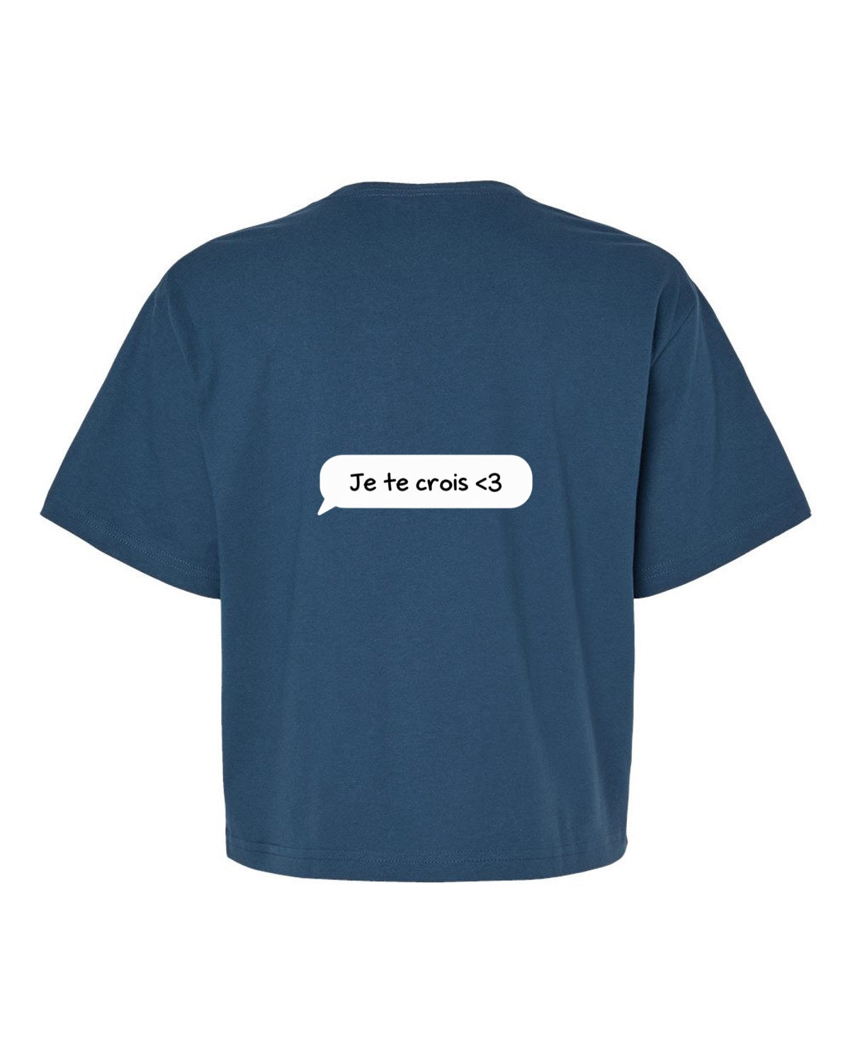 T-shirt court «Texto du cœur»