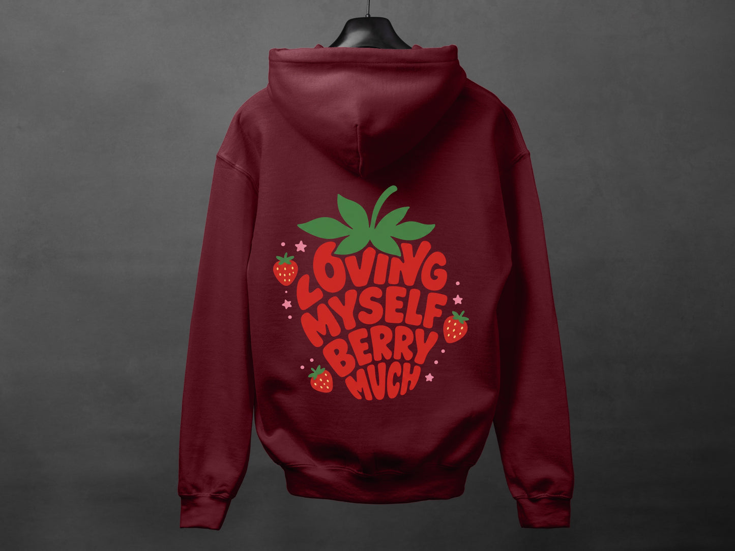 Hoodie unisexe «Loving myself berry much»
