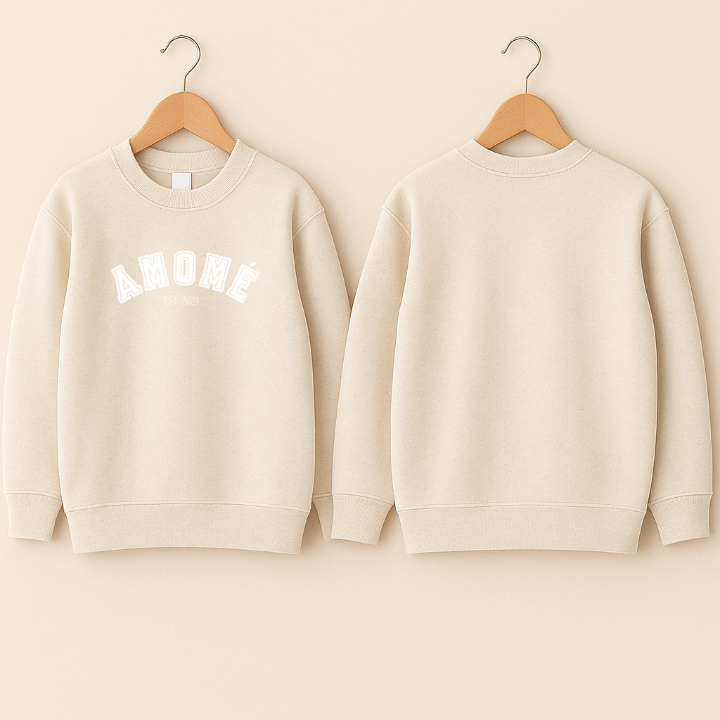 Crewneck bébé «Amomé EST. 2024»