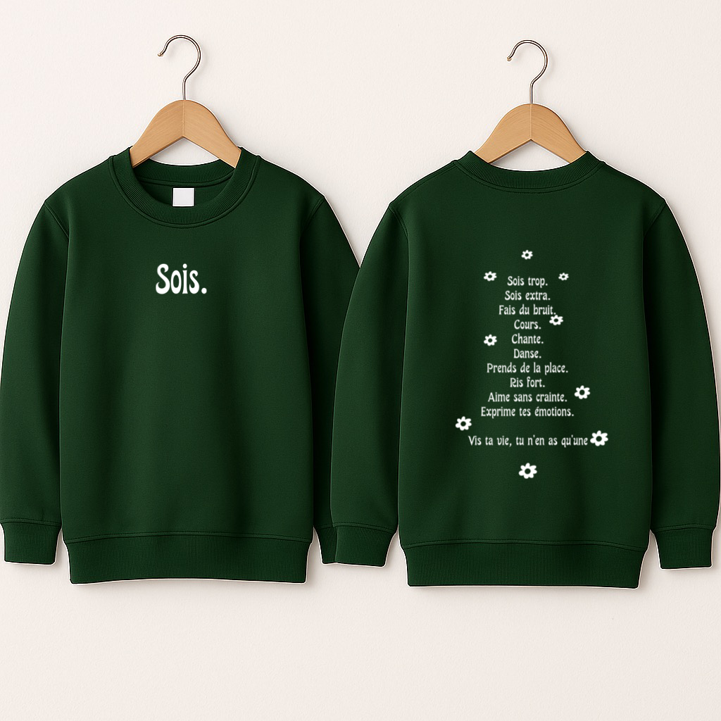 Crewneck enfant «Sois»
