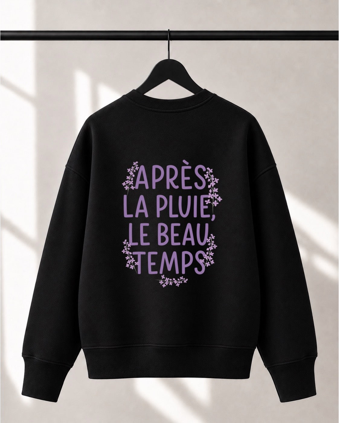Crewneck Lusso unisexe «Après la pluie, le beau temps»