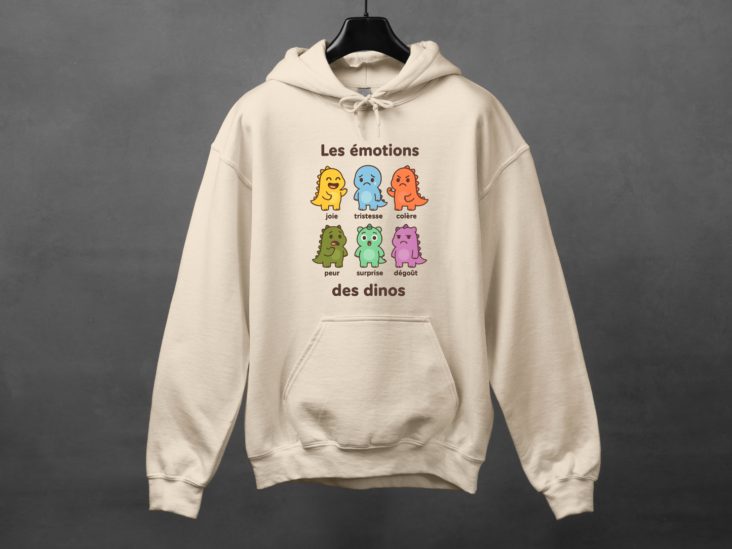 Hoodie unisexe «Émotions dinos»