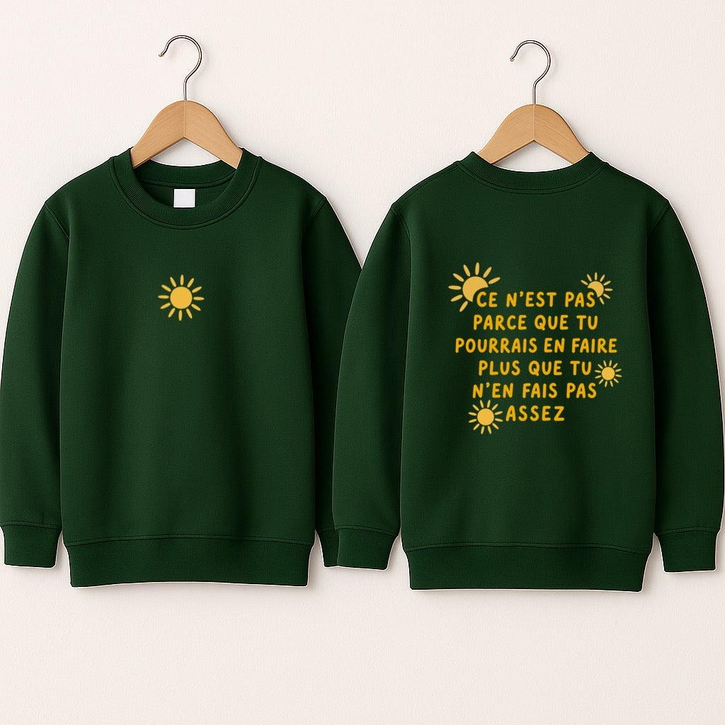 Crewneck enfant «Suffisant»