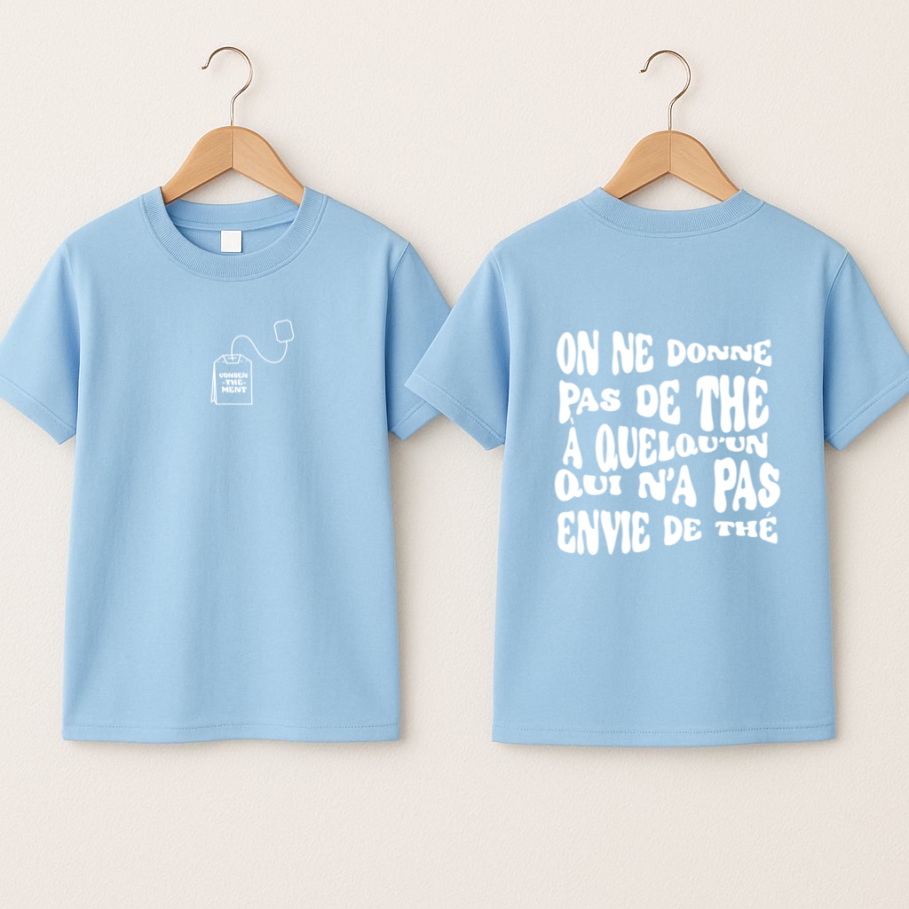 T-shirt bébé « Consen-thé-ment »