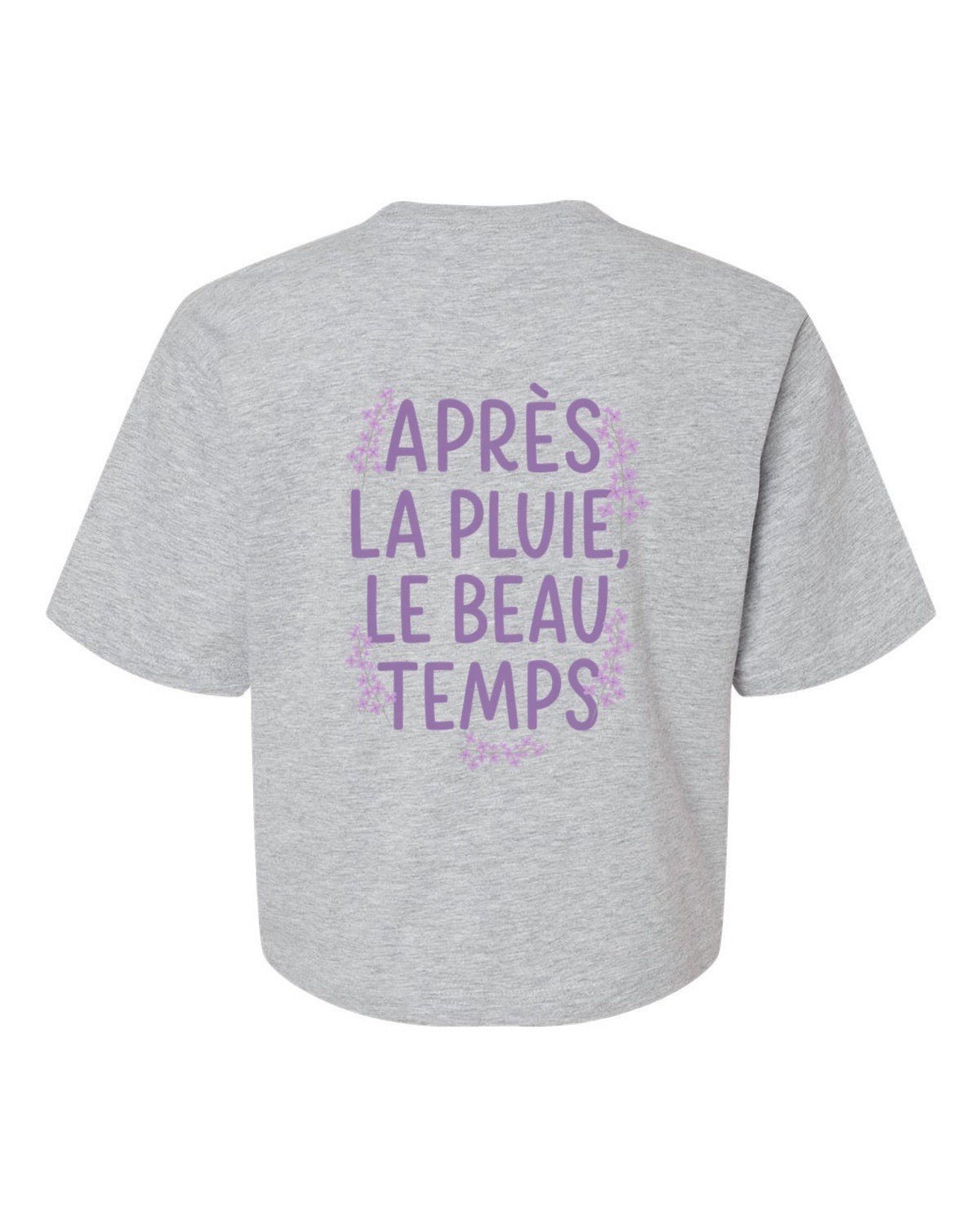 T-shirt court «Après la pluie, le beau temps»