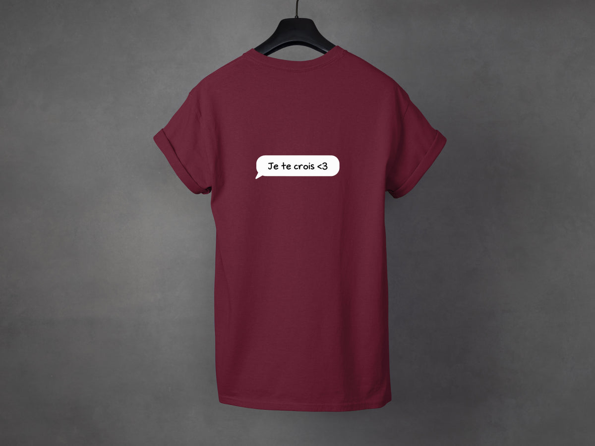 T-shirt unisexe «Texto du cœur»