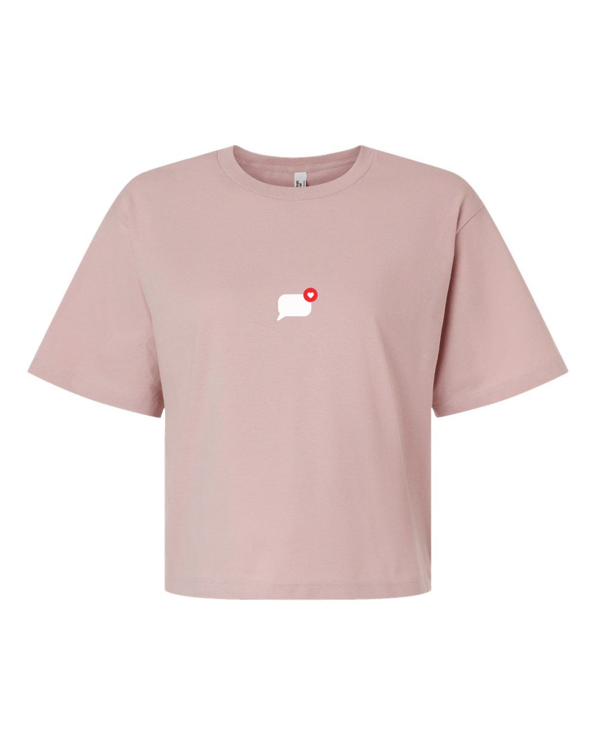 T-shirt court «Texto du cœur»