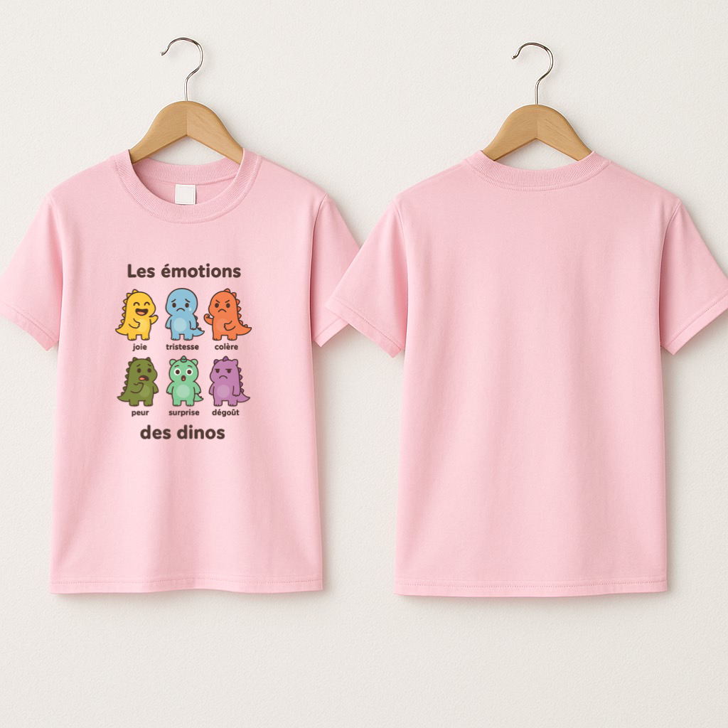 T-shirt enfant « émotions dinos »