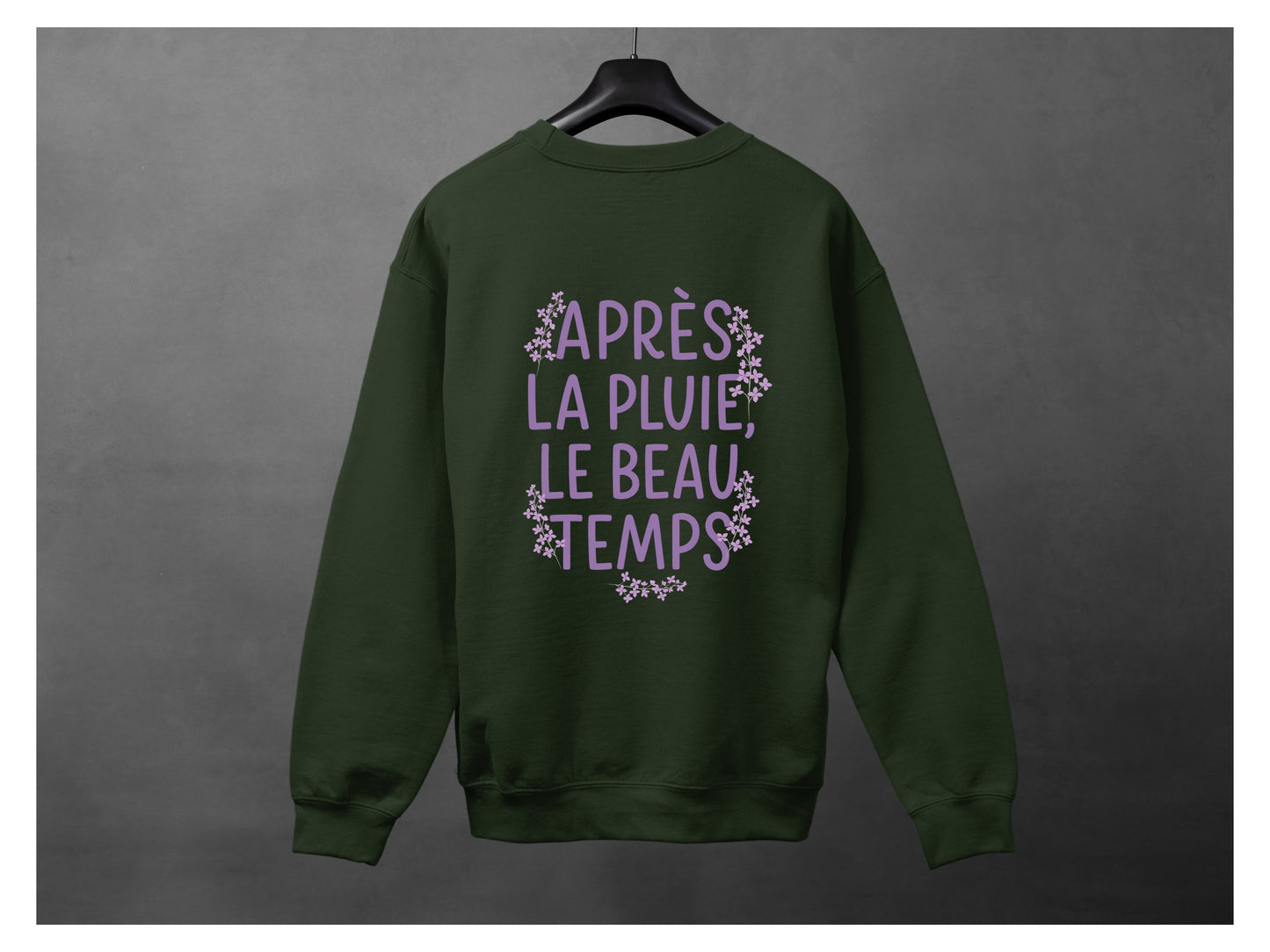 Crewneck unisexe «Après la pluie, le beau temps»