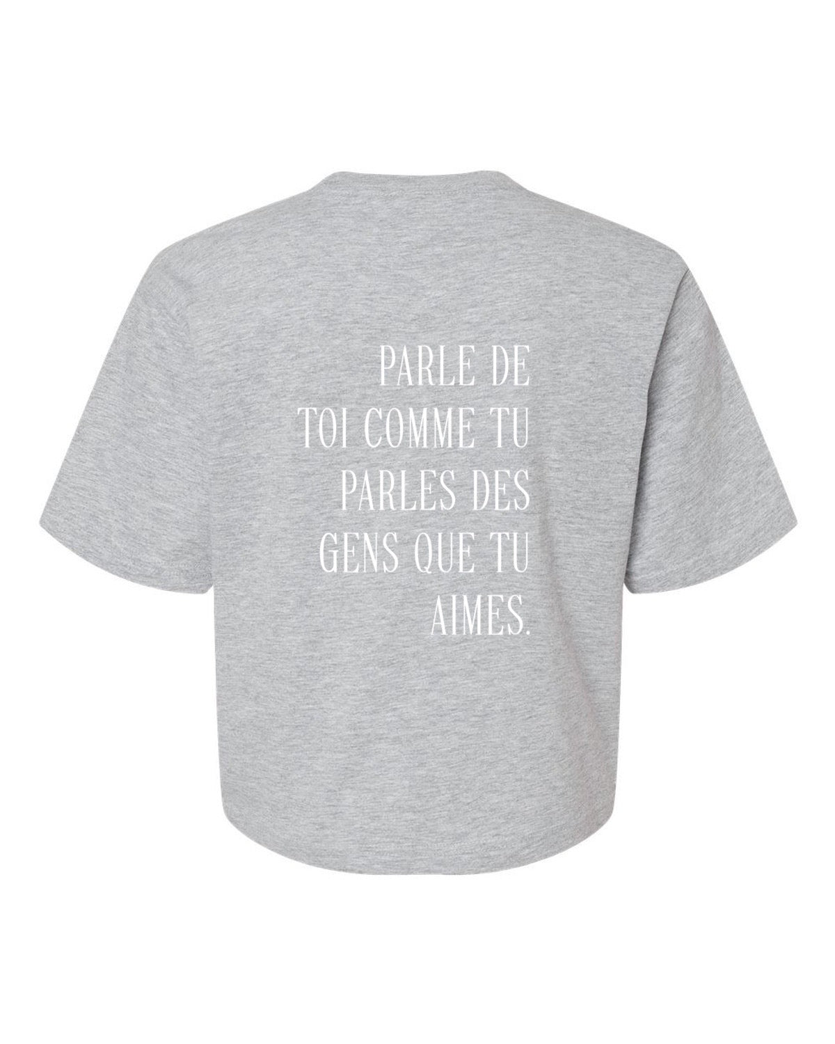 T-shirt court « Parle de toi avec amour »
