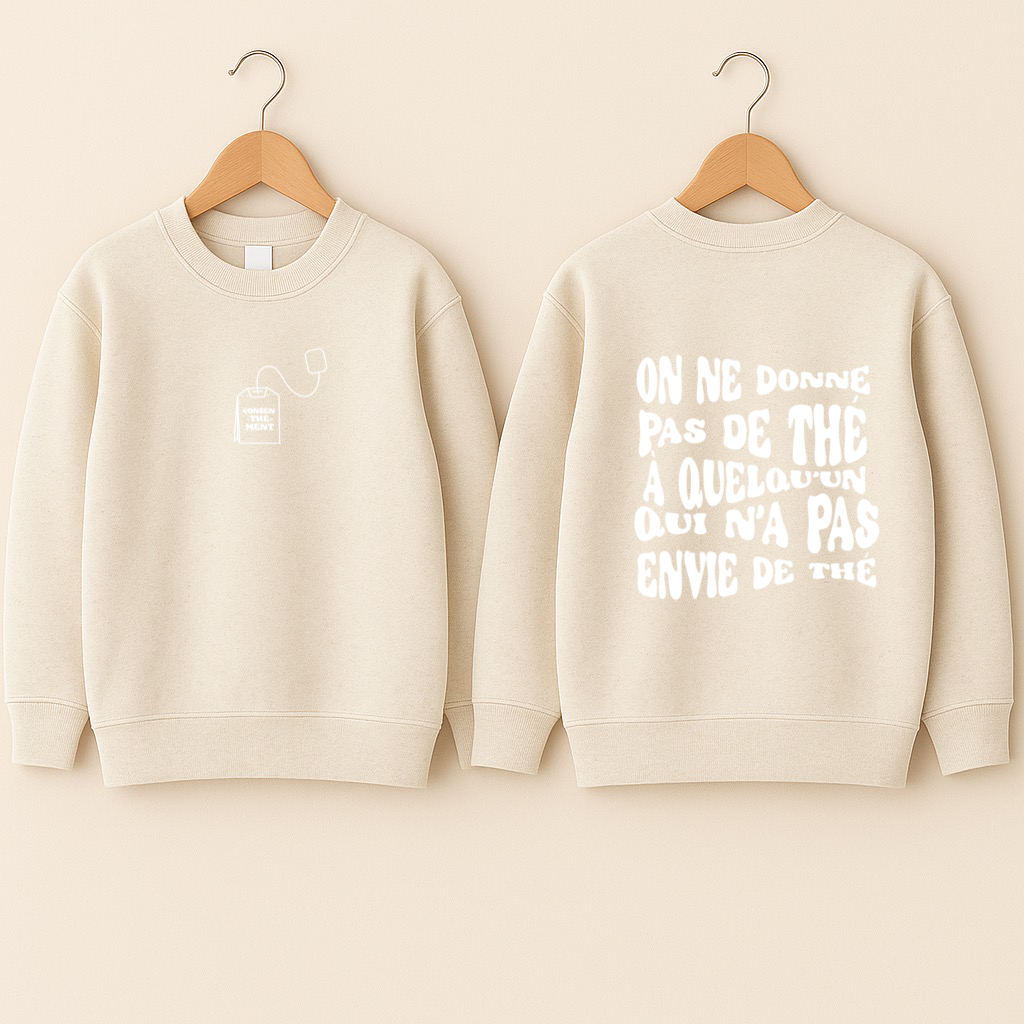 Crewneck bébé «Consen-thé-ment»