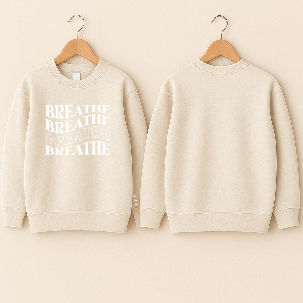 Crewneck bébé «Breathe»