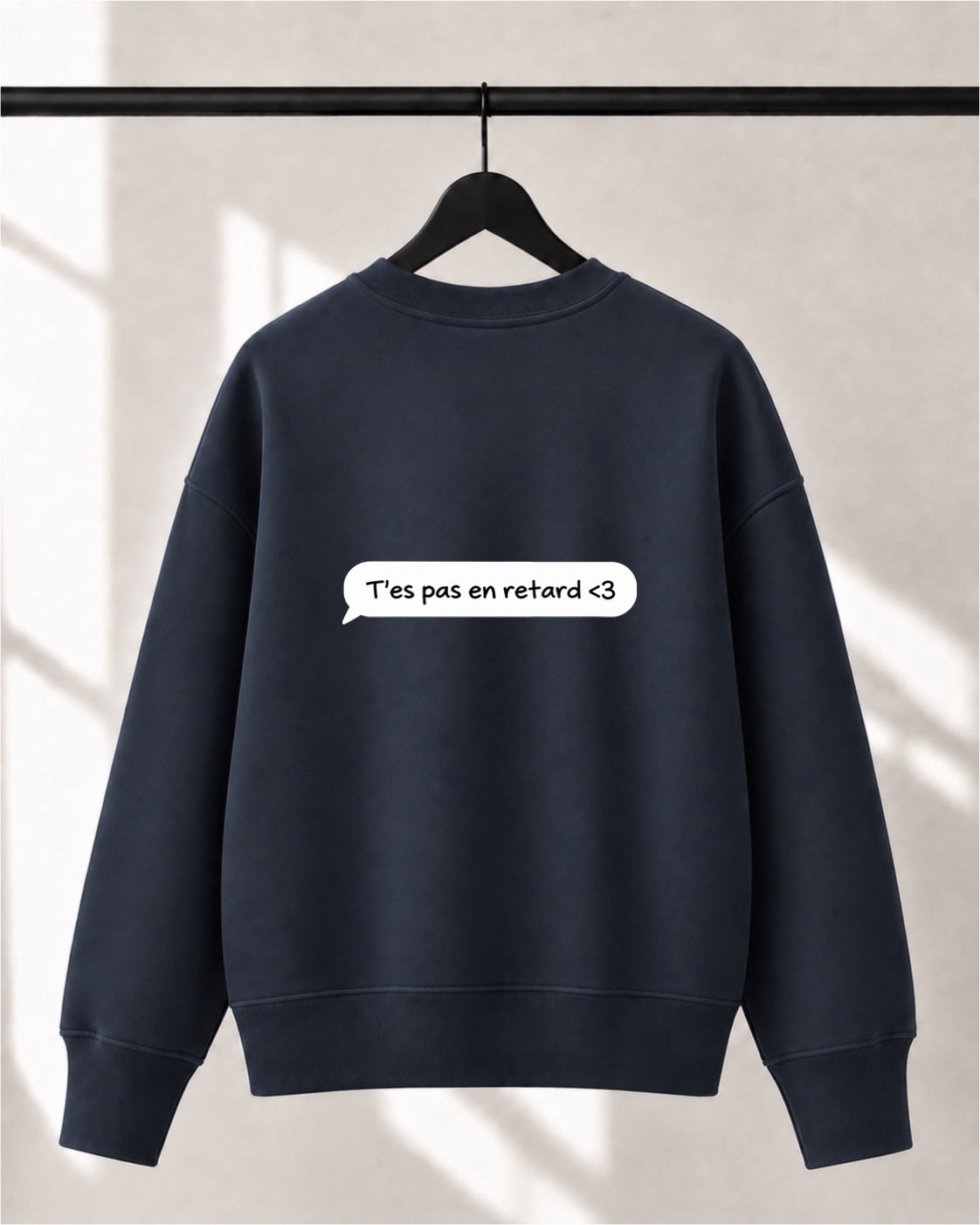 Crewneck Lusso unisexe «Texto du cœur»