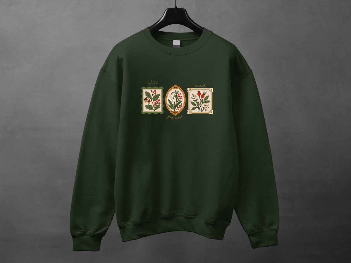 Crewneck unisexe «Ralentir pour mieux avancer»