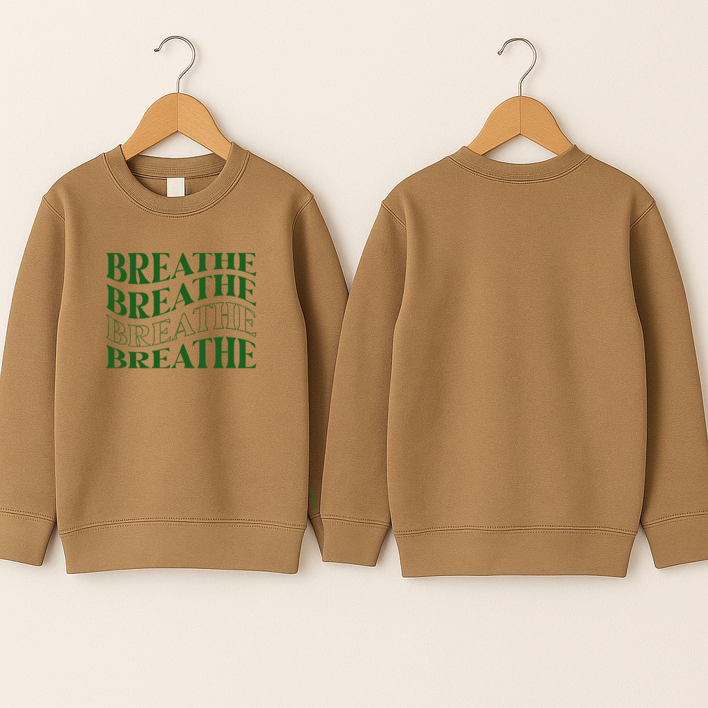 Crewneck bébé «Breathe»