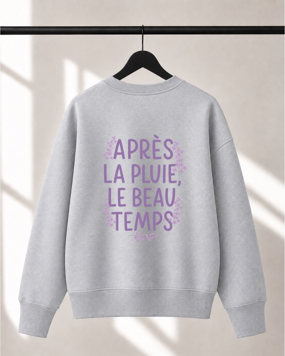 Crewneck Lusso unisexe «Après la pluie, le beau temps»