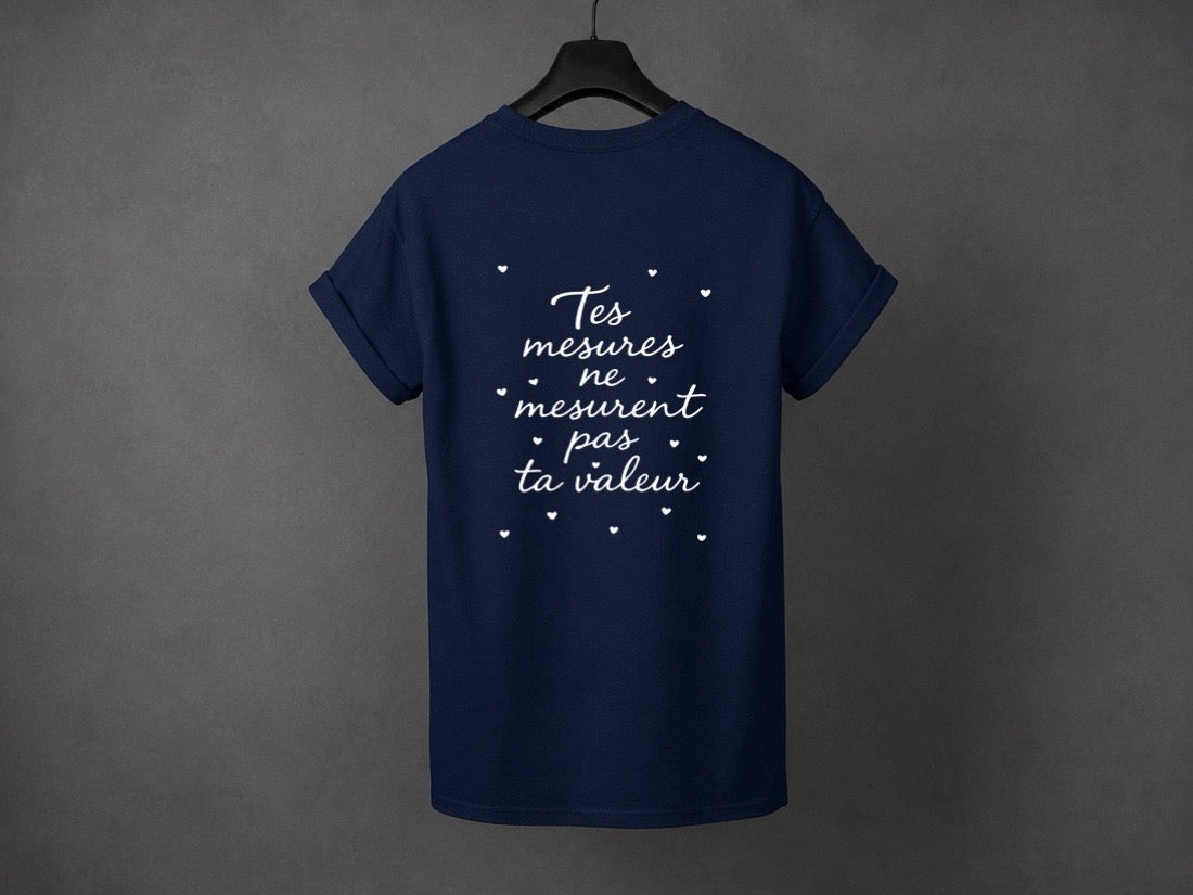 T-shirt unisexe «Mesures»