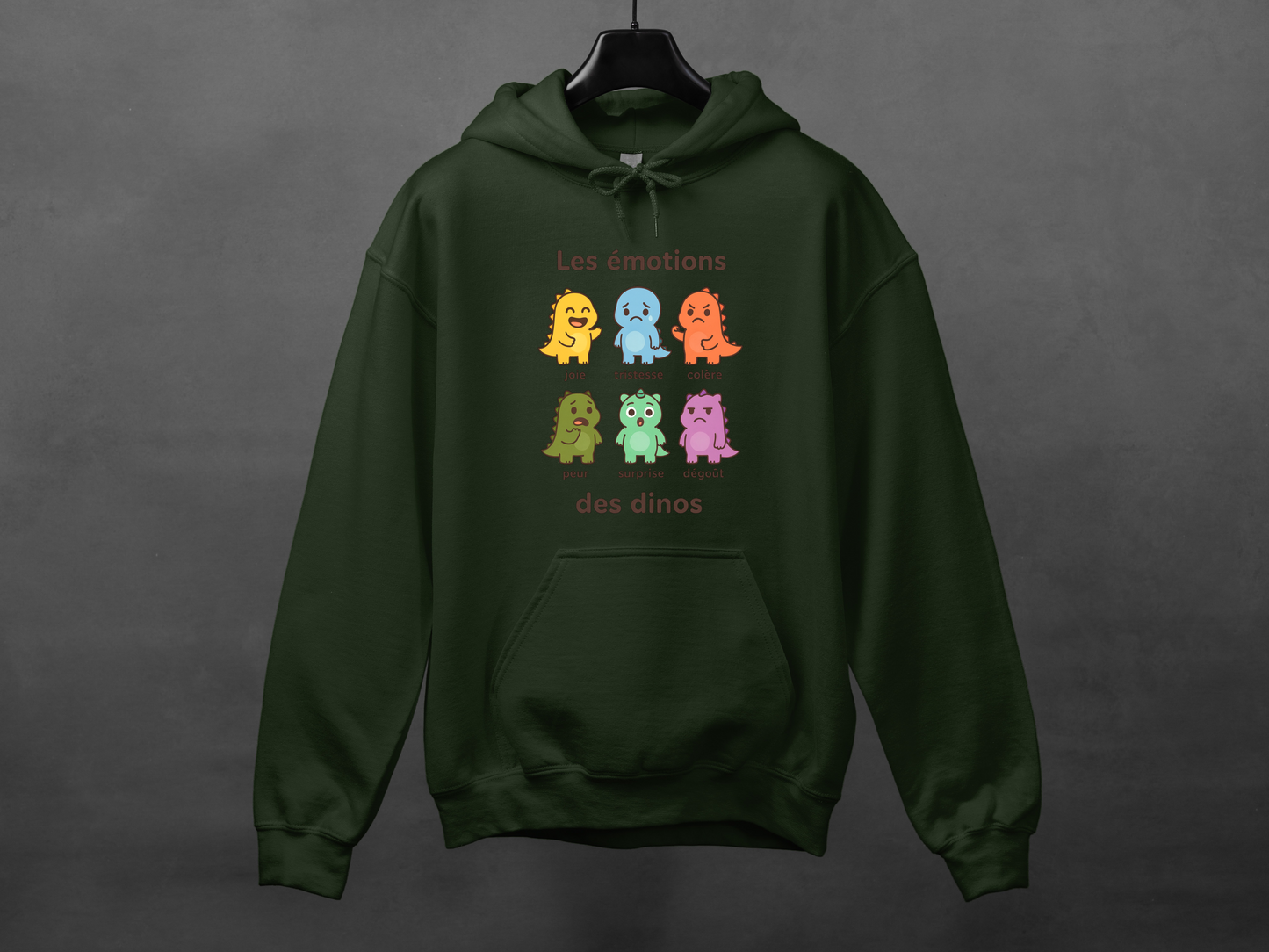 Hoodie unisexe «Émotions dinos»