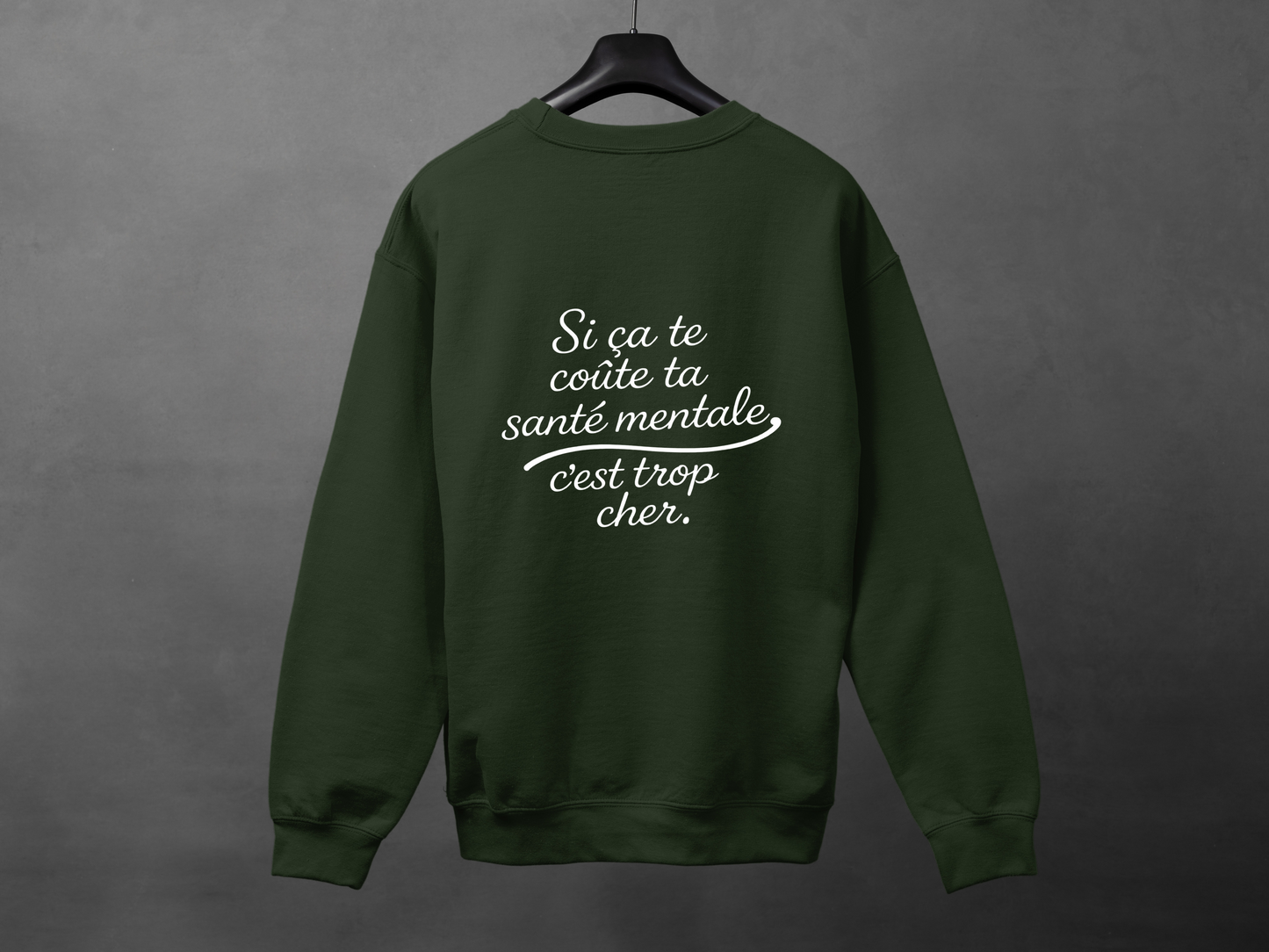 Crewneck unisexe «Santé mentale»