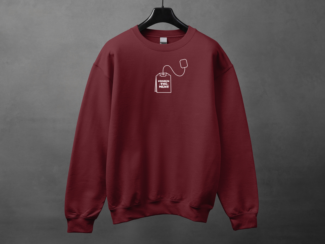Crewneck unisexe «Consen-thé-ment»