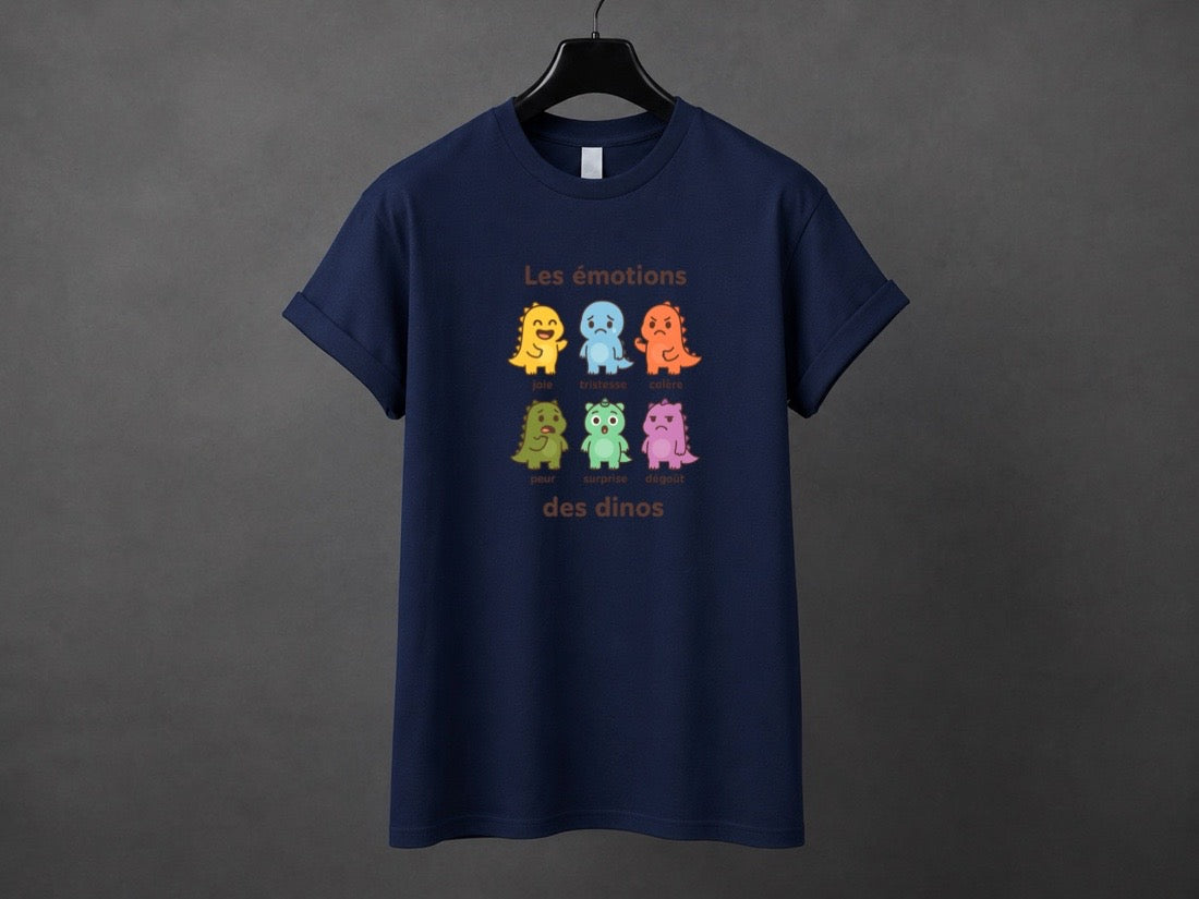 T-shirt unisexe «Émotions dinos»