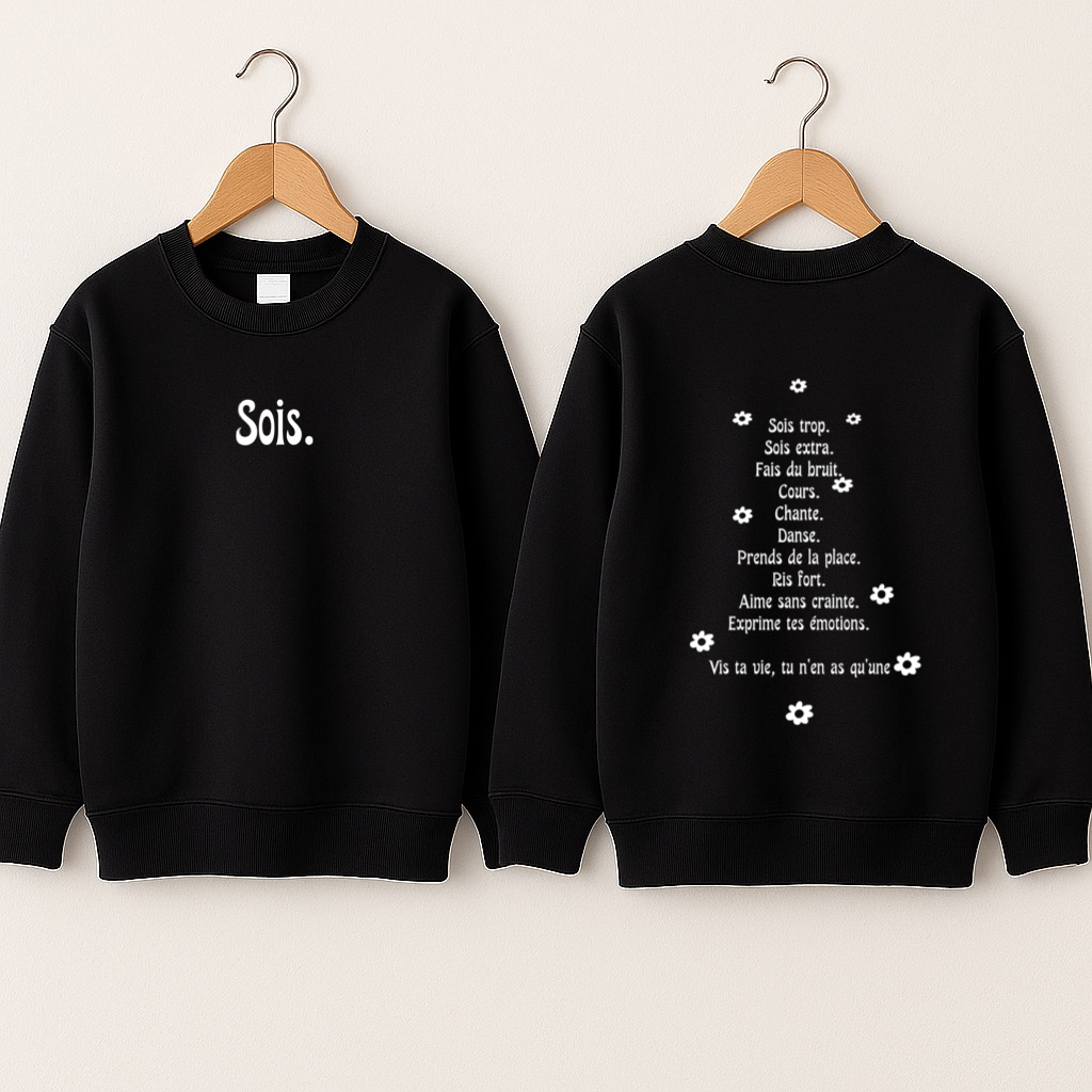 Crewneck bébé «Sois»