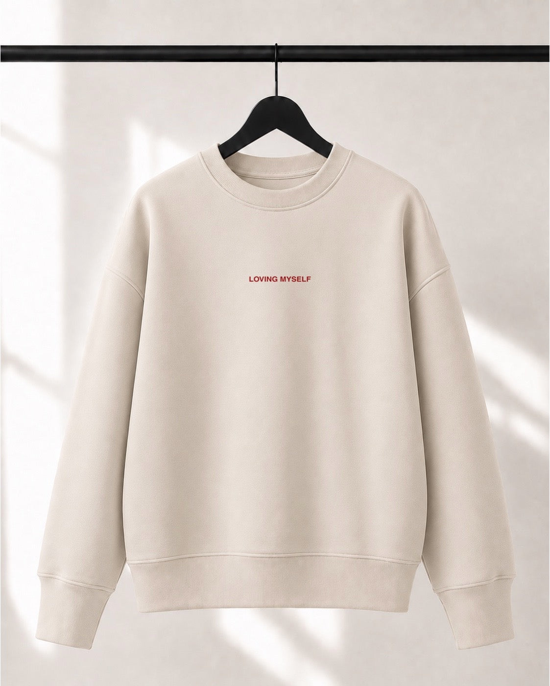 Crewneck Lusso unisexe «Loving myself to the core»