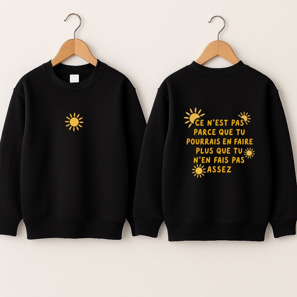 Crewneck bébé «Suffisant»