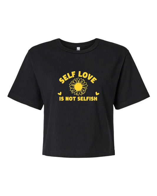 T-shirt court « Self love is not selfish »