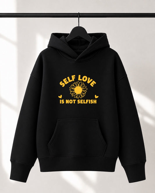 Hoodie Lusso unisexe «Self love is not selfish»
