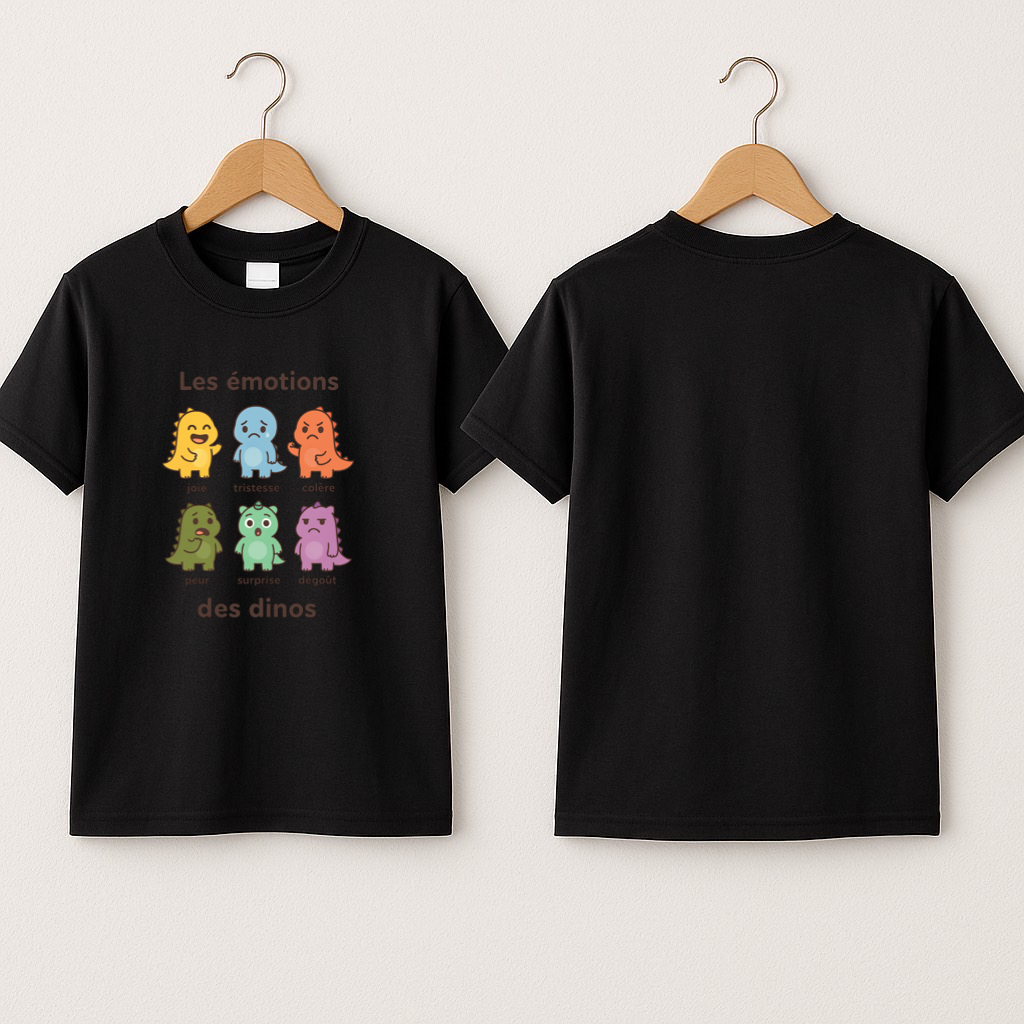 T-shirt enfant « émotions dinos »