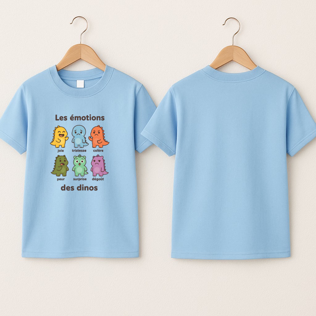 T-shirt bébé «émotions dinos»
