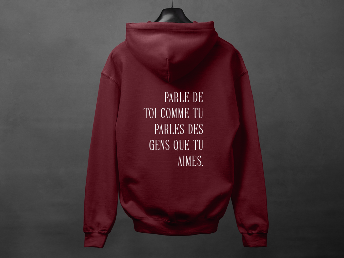 Hoodie unisexe «Parle de toi avec amour»