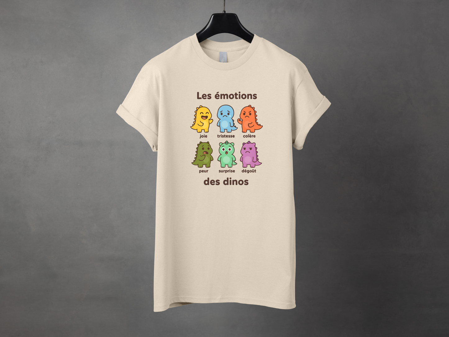 T-shirt unisexe «Émotions dinos»