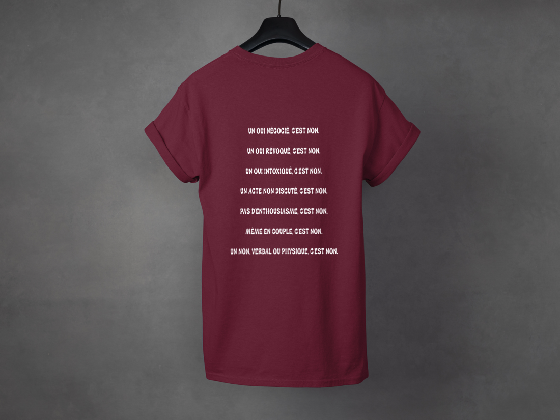 T-shirt unisexe «Non, c'est non»