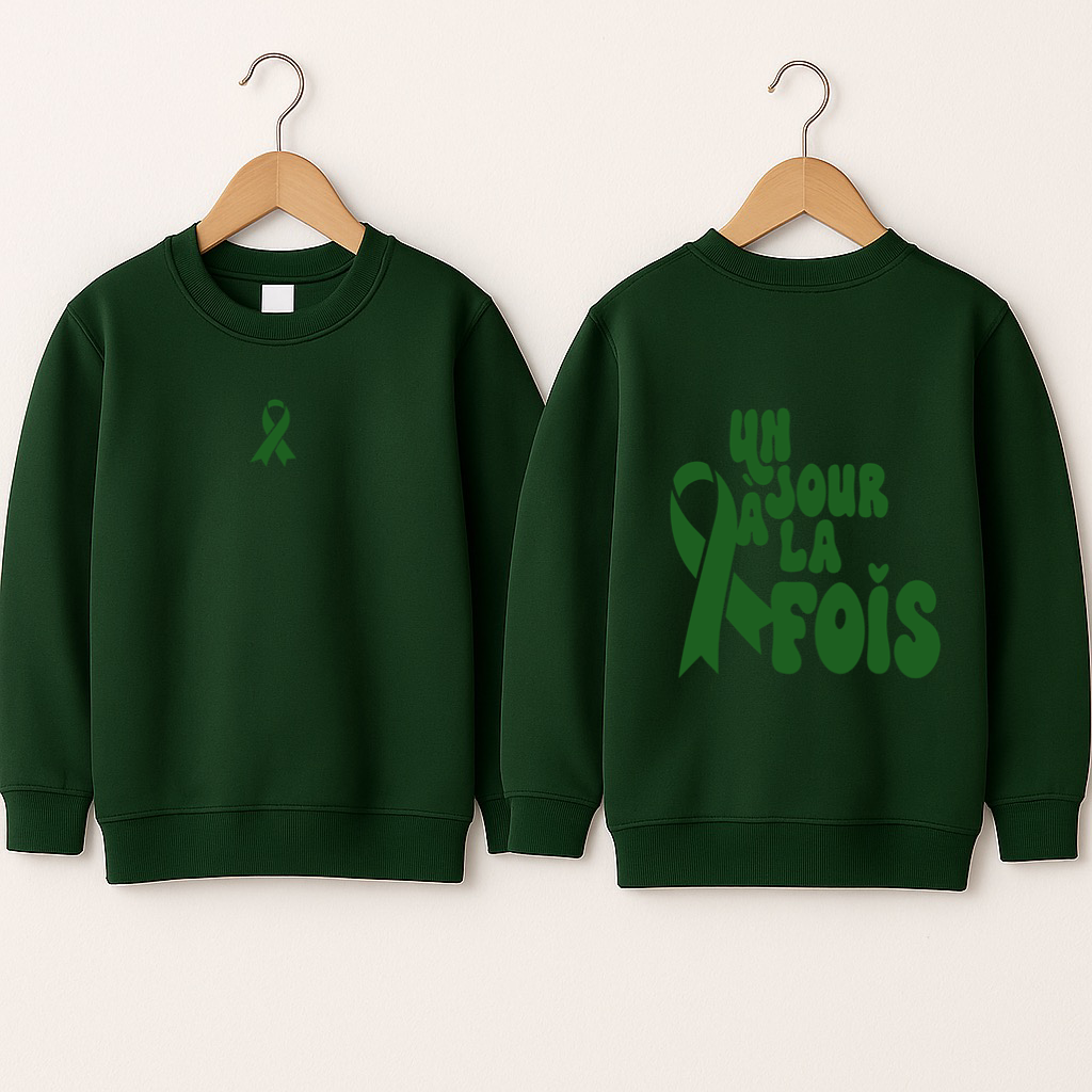 Crewneck enfant «Un jour à la fois»