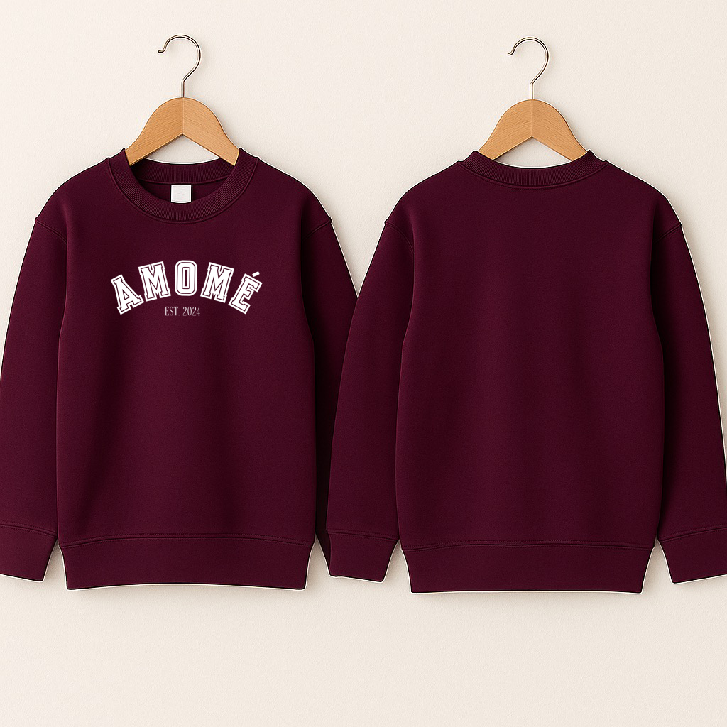 Crewneck enfant «Amomé EST. 2024»