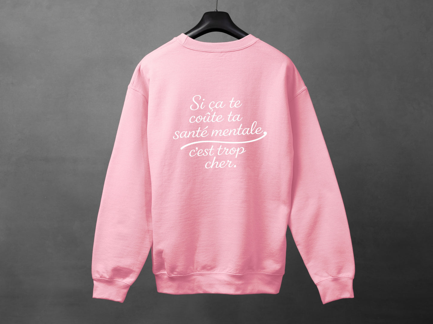 Crewneck unisexe «Santé mentale»-limitée