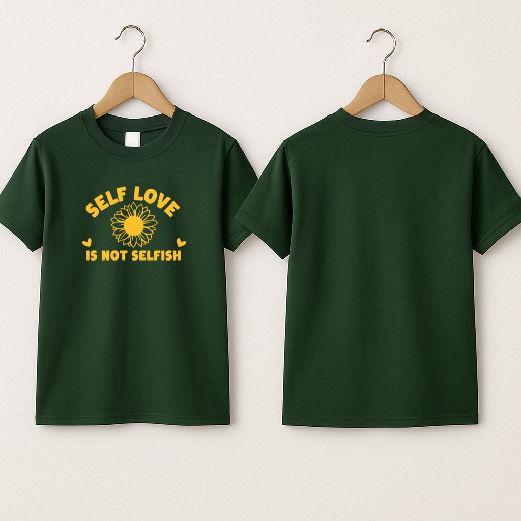 T-shirt enfant « Self love is not selfish »